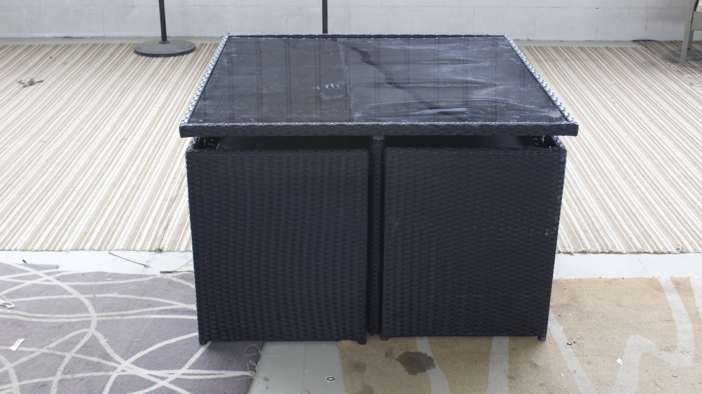 Rattan Dining Table Set