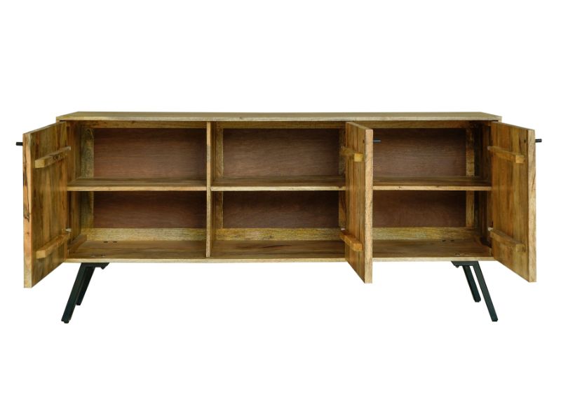 Amar 3 Door Sideboard - Iron Base