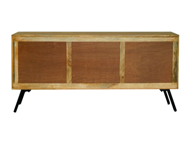 Amar 3 Door Sideboard - Iron Base