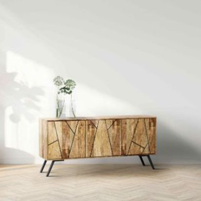 Amar 3 Door Sideboard - Iron Base