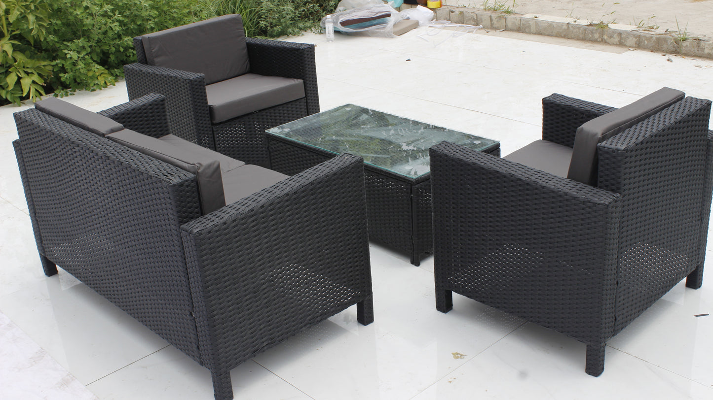 4 Seater Rattan Lounge Set