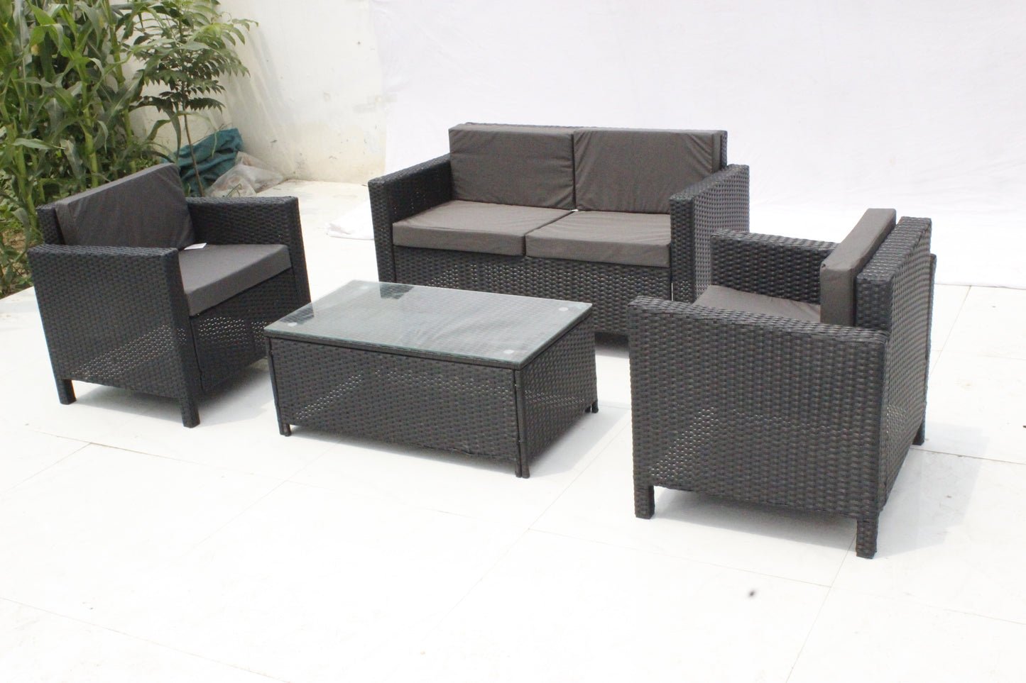 4 Seater Rattan Lounge Set