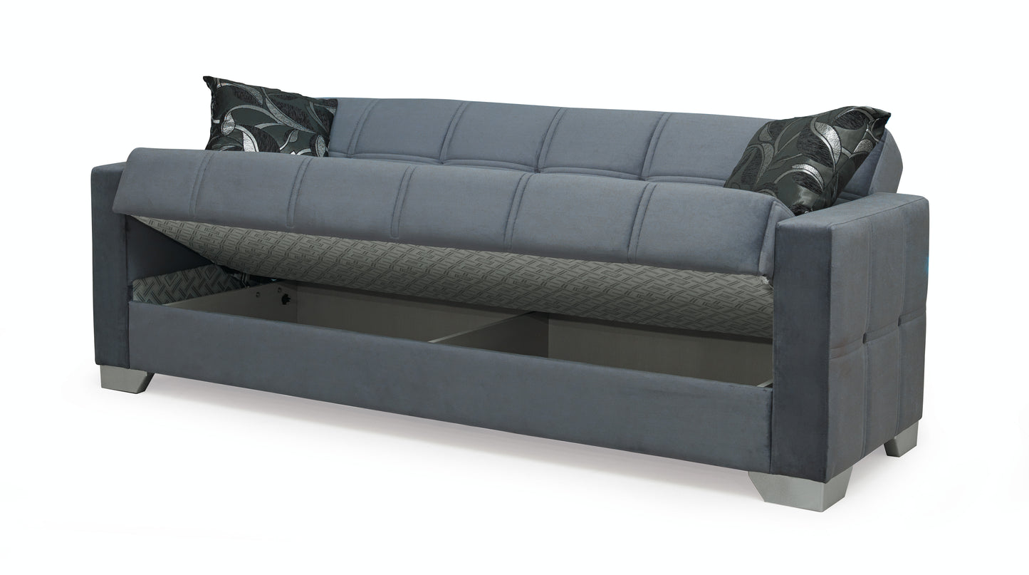 Grey Fabric Sofa Bed