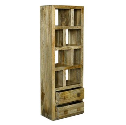 Yoga Tall Bookcase With 2 Drawer